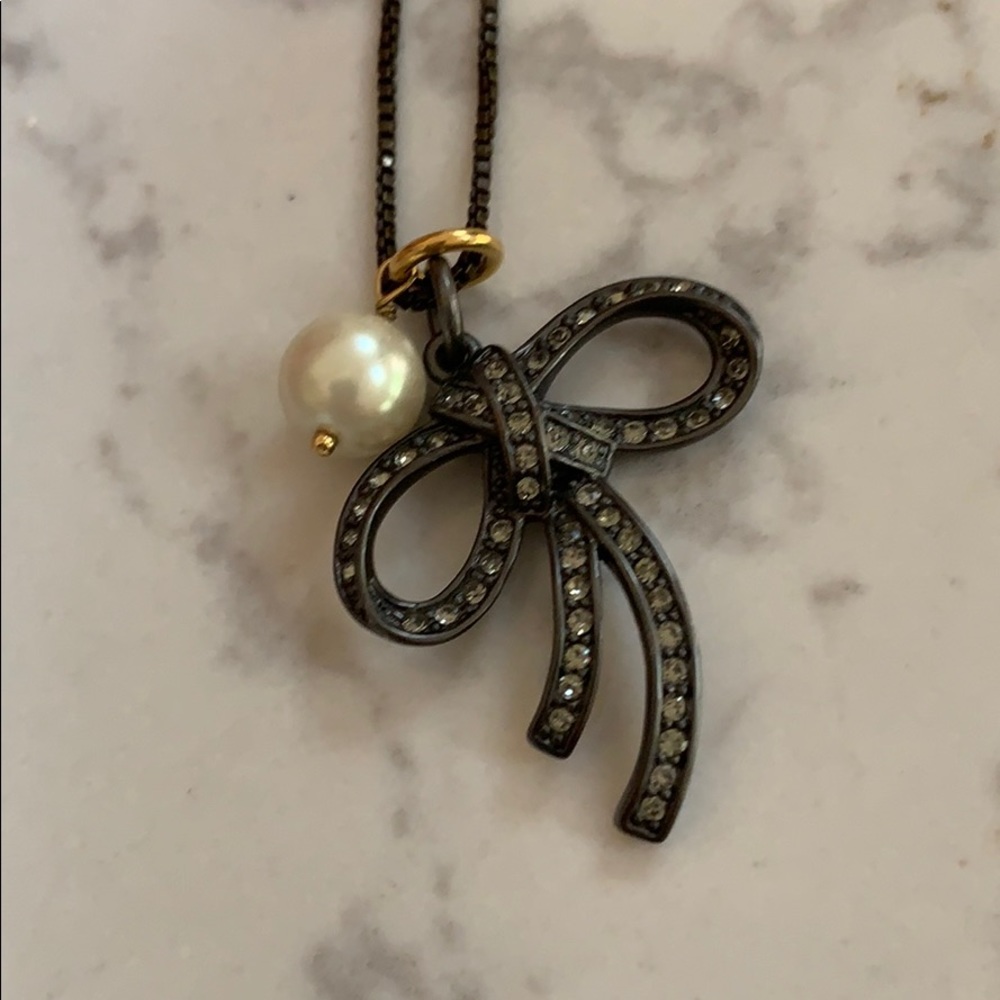 Juicy Couture bow tie necklace